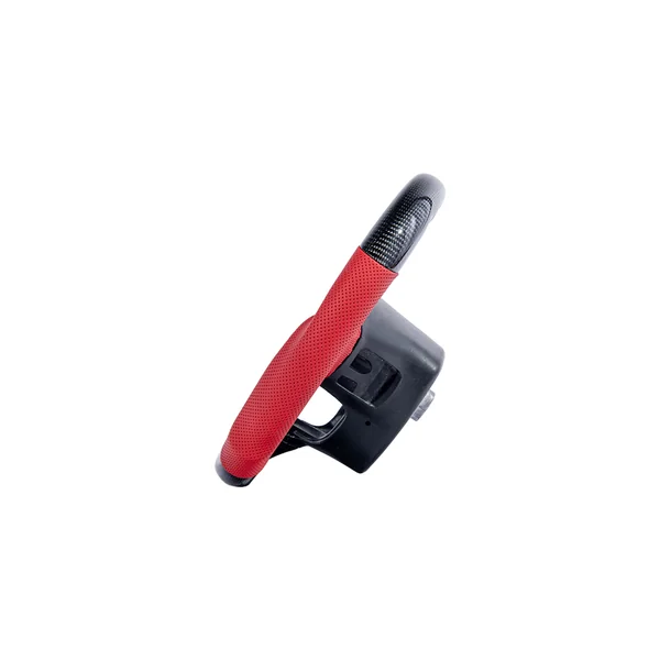 C7 Corvette Carbon Fiber Steering Wheel w/o Button Cover, Red Perforated Leather Grips2014-2019 Corvette - Image 2