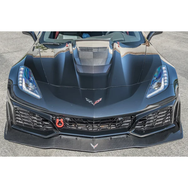 C7 Corvette Extended Package Front Splitter w/ Side Winglets, Carbon Fiber2019 Corvette ZR1 - Image 3