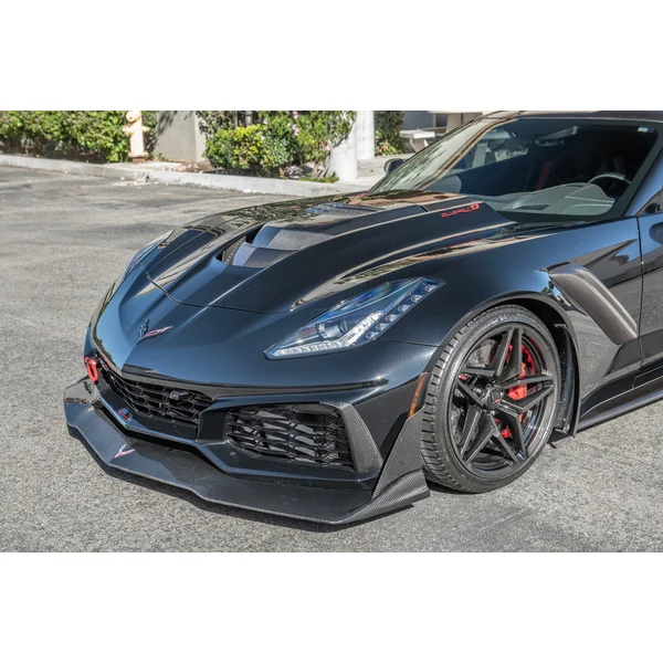 C7 Corvette Extended Package Front Splitter w/ Side Winglets, Carbon Fiber2019 Corvette ZR1 - Image 5
