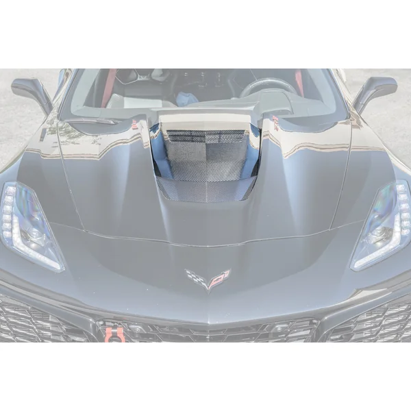 C7 Corvette Hood Cowl Louver Cover, Carbon Fiber2019 Corvette ZR1