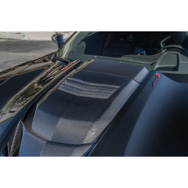 C7 Corvette Hood Cowl Louver Cover, Carbon Fiber2019 Corvette ZR1 - Image 4