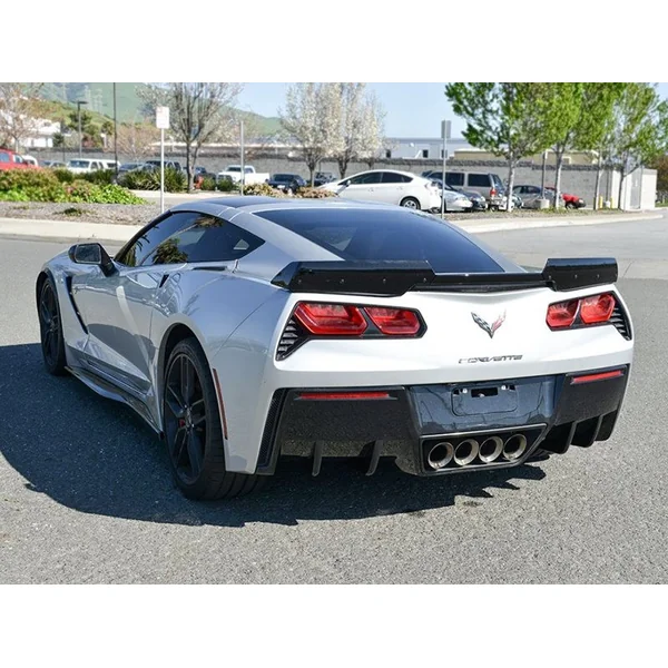 C7 Corvette Rear Bumper Diffuser Fins, Carbon Flash2014-2019 C7 Corvette Non-ZR1 - Image 4