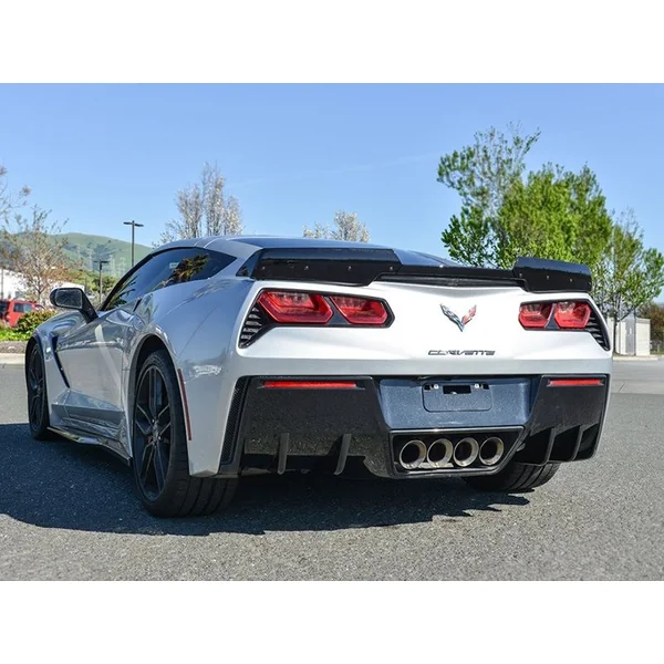 C7 Corvette Rear Bumper Diffuser Fins, Carbon Flash2014-2019 C7 Corvette Non-ZR1 - Image 5