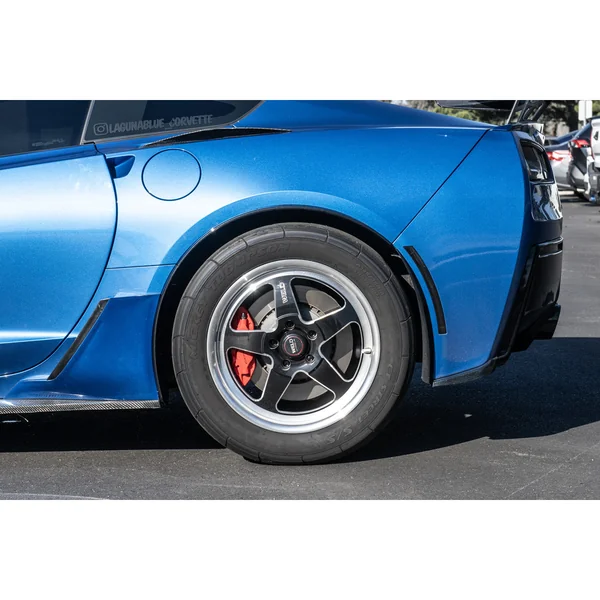 C7 Corvette Rear Quarter Extension Mud Flap, Carbon Flash2014-2019 Corvette Stingray & Z51 - Image 4