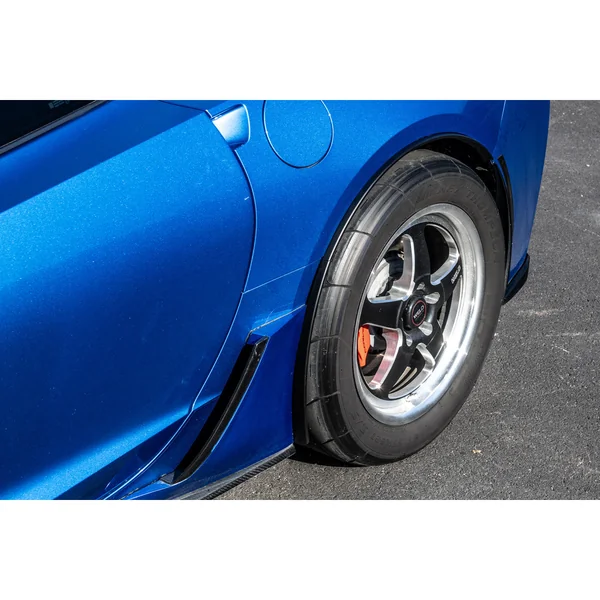 C7 Corvette Rear Quarter Extension Mud Flap, Matte Black2014-2019 Corvette Stingray & Z51 - Image 4