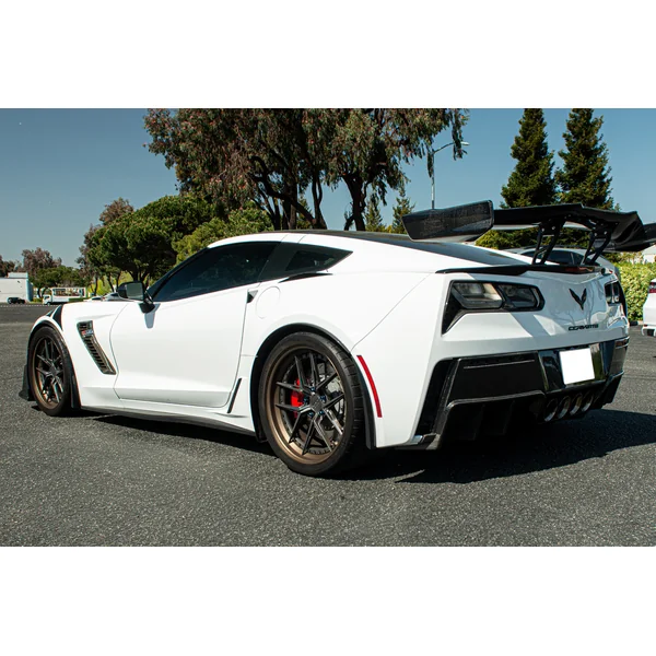 C7 Corvette Rear Quarter Panel Extension, Hydro-Dipped Carbon Fiber2014-2019 Corvette Z06 & Grand Sport - Image 3
