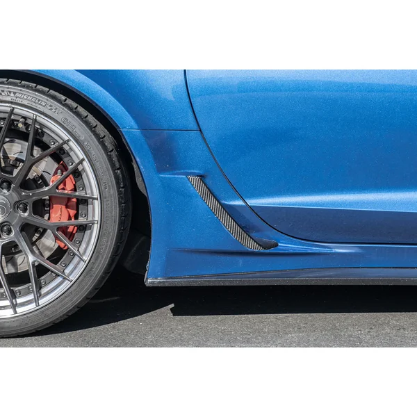 C7 Corvette Side Rocker Panel Brake Scoop Vent Covers, Carbon Fiber2015-2019 Corvette C7 Z06, Grand Sport & ZR1 - Image 3