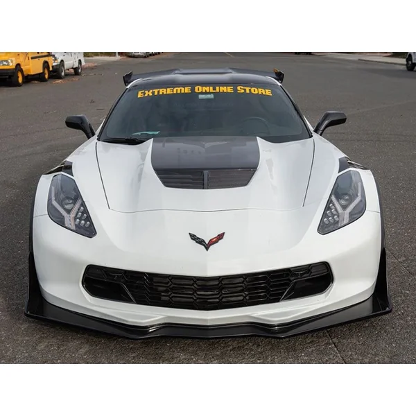 C7 Corvette Stage 3.5 ZR1-Style Extended Front Splitter, Carbon Flash2014-2019 C7 Corvette Non-ZR1 - Image 5