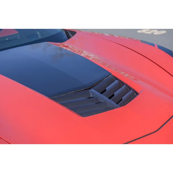 C7 Corvette Z06 Style Hood Vent, Carbon Flash2014-2019 C7 Stingray, Z51 & Grand Sport - Image 3