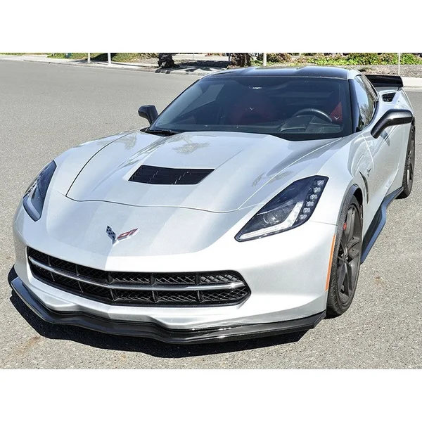 C7 Corvette Z07 Stage 2 Front Splitter, Carbon Flash2014-2019 C7 Corvette Non-ZR1 - Image 4
