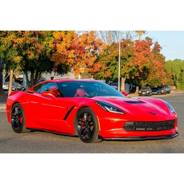 C7 Corvette Z07 Stage 2 Front Splitter w/ Stage 2 Side Winglets, Carbon Flash2014-2019 C7 Corvette Non-ZR1 - Image 8