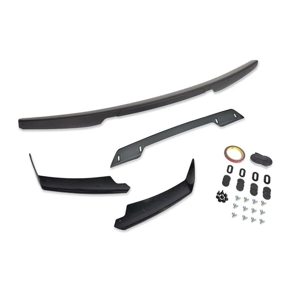 C7 Corvette Z07 Stage 3 Rear Spoiler w/ Dark Tinted Wickerbill Extension, Unpainted Winglets2014-2019 C7 Corvette Non-ZR1 - Image 3