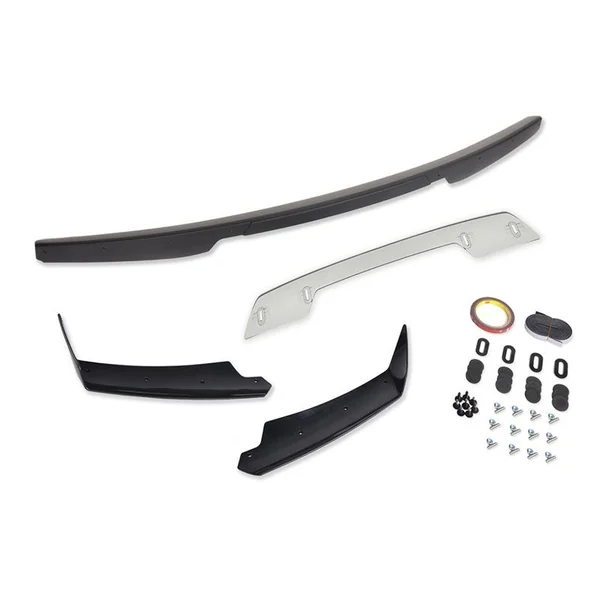 C7 Corvette Z07 Stage 3 Rear Spoiler w/ Light Tinted Wickerbill Extension, Unpainted Winglets2014-2019 C7 Corvette Non-ZR1 - Image 3