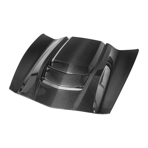 C7 Corvette ZR1-Style Cowl Vented Extractor Hood, Carbon Fiber2014-2019 Corvette Non-ZR1 - Image 2