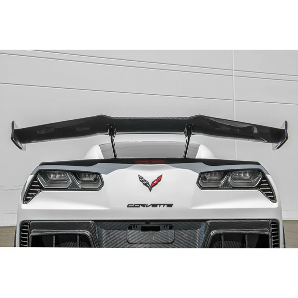 C7 Corvette ZR1-Style Extended High Wing Rear Spoiler, Carbon Fiber2014-2019 C7 Corvette Grand Sport & Z06 - Image 6