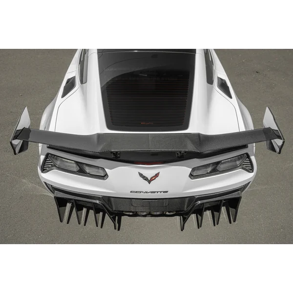 C7 Corvette ZR1-Style Extended High Wing Rear Spoiler, Carbon Fiber2014-2019 C7 Corvette Grand Sport & Z06 - Image 9