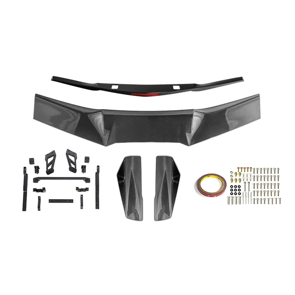 C7 Corvette ZR1-Style Extended High Wing Rear Spoiler, Carbon Fiber2014-2019 C7 Corvette Stingray & Z51 - Image 4