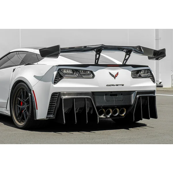 C7 Corvette ZR1-Style Extended High Wing Rear Spoiler, Carbon Fiber2014-2019 C7 Corvette Stingray & Z51 - Image 8