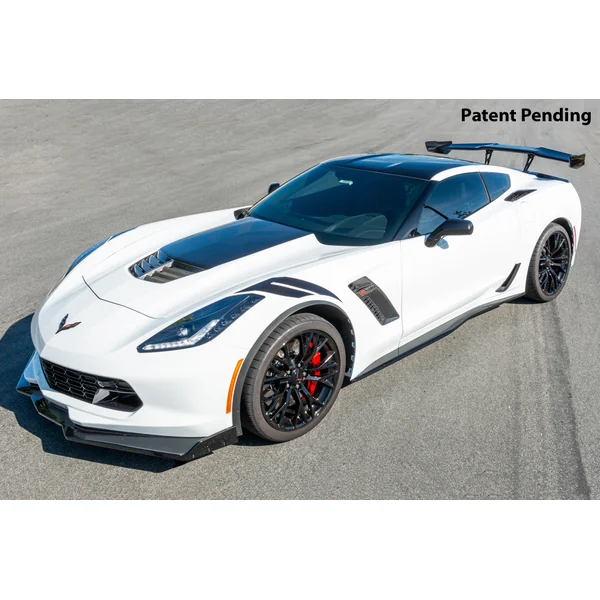 C7 Corvette ZR1-Style Rear High Wing Spoiler, Painted Carbon Flash2014-2019 C7 Corvette Grand Sport & Z06 - Image 6