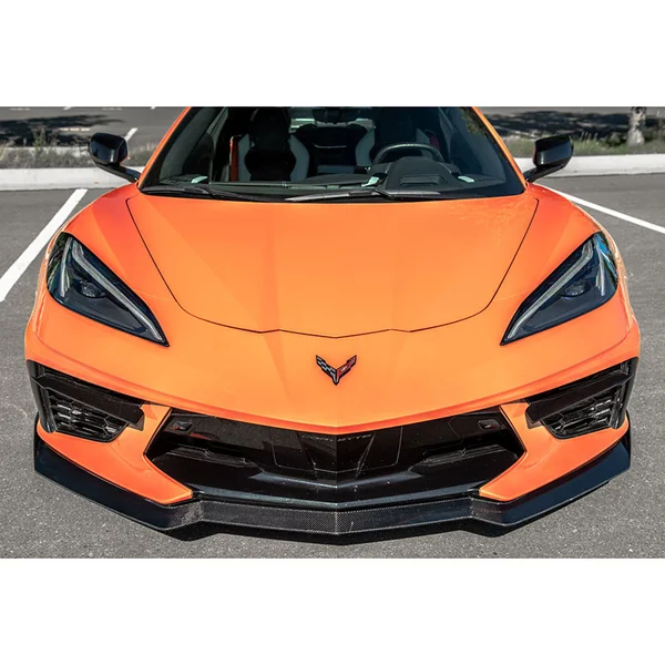 C8 Corvette 5VM-Style 1-Piece Front Splitter, Carbon Fiber2020-2026 C8 Corvette Stingray & Z51 - Image 2