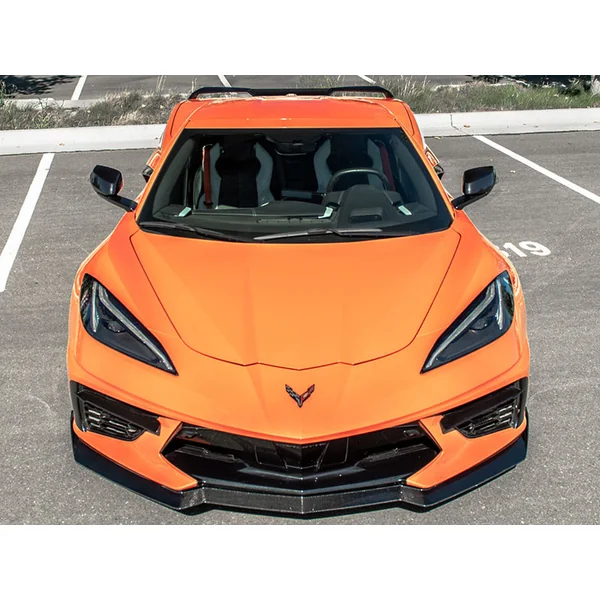 C8 Corvette 5VM-Style 1-Piece Front Splitter, Carbon Fiber2020-2026 C8 Corvette Stingray & Z51 - Image 3