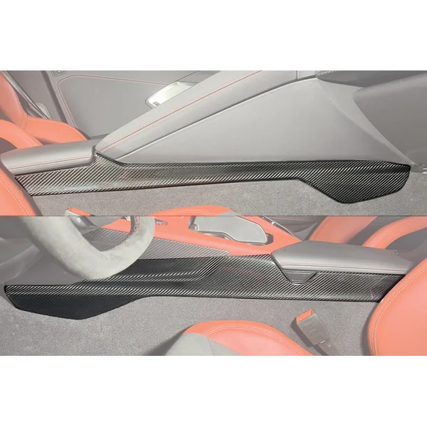 C8 Corvette Center Console Side Panel Trim Vent Cover, Carbon Fiber2020-2025 Corvette C8