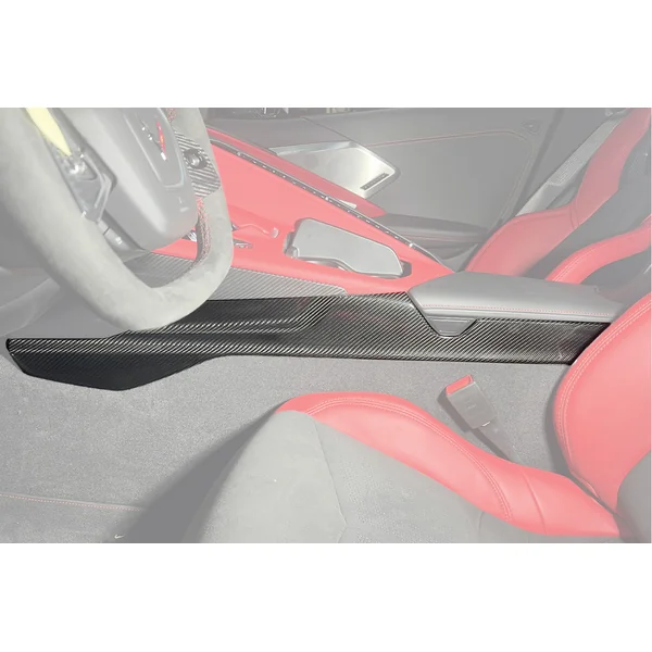C8 Corvette Center Console Side Panel Trim Vent Cover, Carbon Fiber2020-2025 Corvette C8 - Image 3