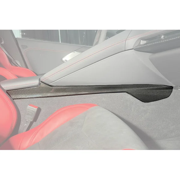 C8 Corvette Center Console Side Panel Trim Vent Cover, Carbon Fiber2020-2025 Corvette C8 - Image 4