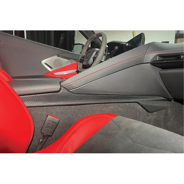C8 Corvette Center Console Side Panel Trim Vent Cover, Carbon Fiber2020-2025 Corvette C8 - Image 5