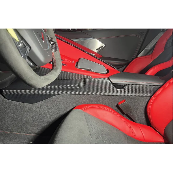 C8 Corvette Center Console Side Panel Trim Vent Cover, Carbon Fiber2020-2025 Corvette C8 - Image 6