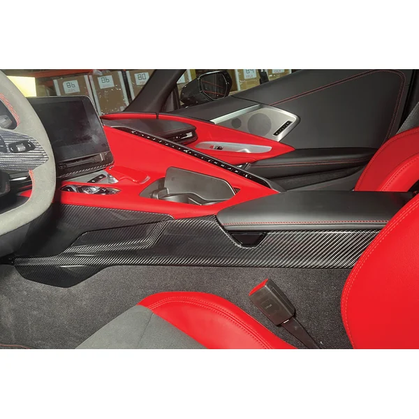 C8 Corvette Center Console Side Upper Trim Vent Cover, Carbon Fiber2020-2025 Corvette C8 - Image 4