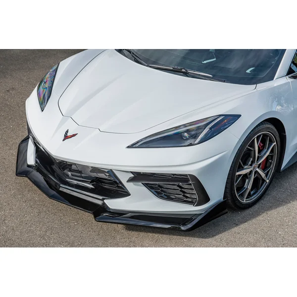 C8 Corvette Extended Front Lip Splitter, Gloss Black2020-2026 Corvette Stingray & Z51 - Image 5
