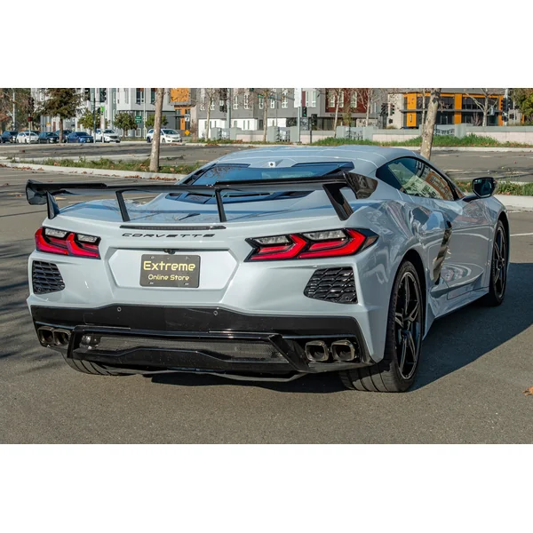 C8 Corvette Extended Rear Trunk High Wing Spoiler, Carbon Flash2020-2026 C8 Corvette - Image 3