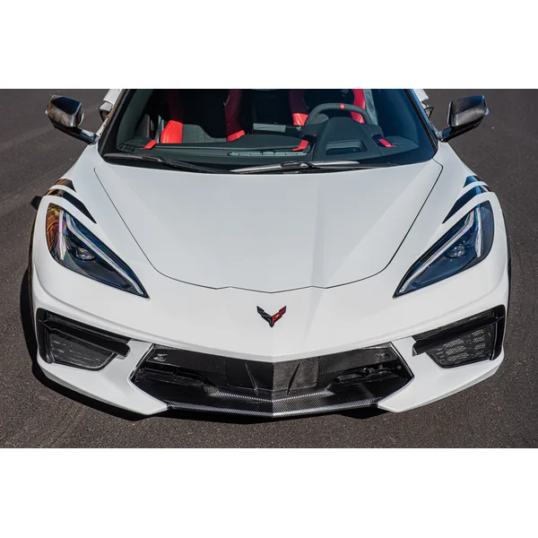 C8 Corvette Front Fascia Panel Grille Cover, Carbon Fiber2020-2026 Corvette Non-Z06 - Image 4