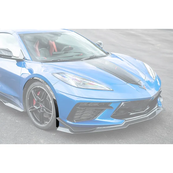 C8 Corvette Front Side Wheel Fender, Hydro-Dipped Carbon Fiber2020-2026 Corvette