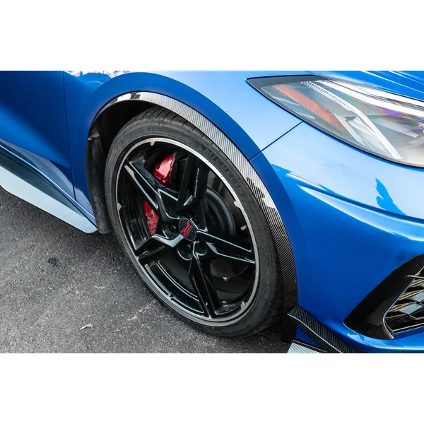 C8 Corvette Front Side Wheel Fender, Hydro-Dipped Carbon Fiber2020-2026 Corvette - Image 5