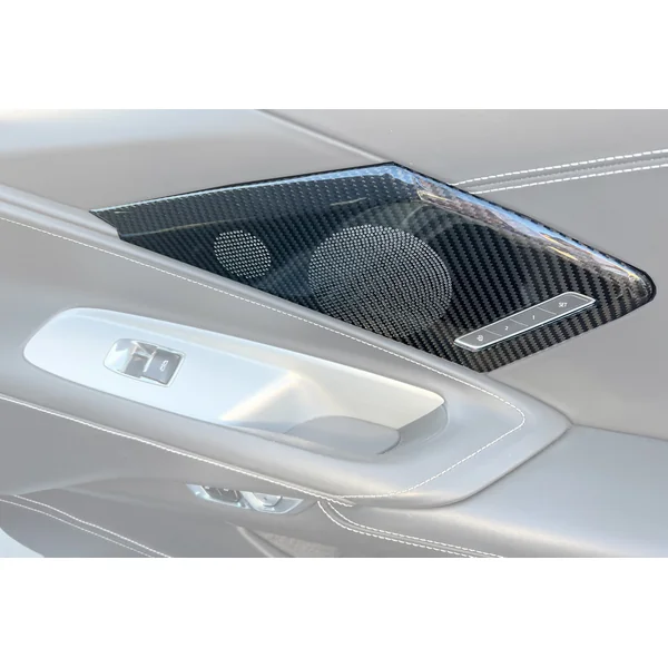C8 Corvette Interior Door Speaker Cover, Carbon Fiber2020-2025 Corvette C8