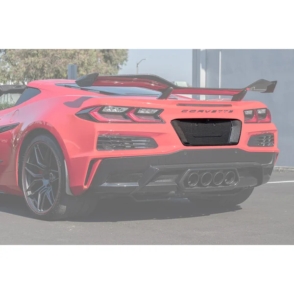 C8 Corvette License Plate Backing Cover, Carbon Fiber2023-2026 Corvette C8 E-Ray & Z06