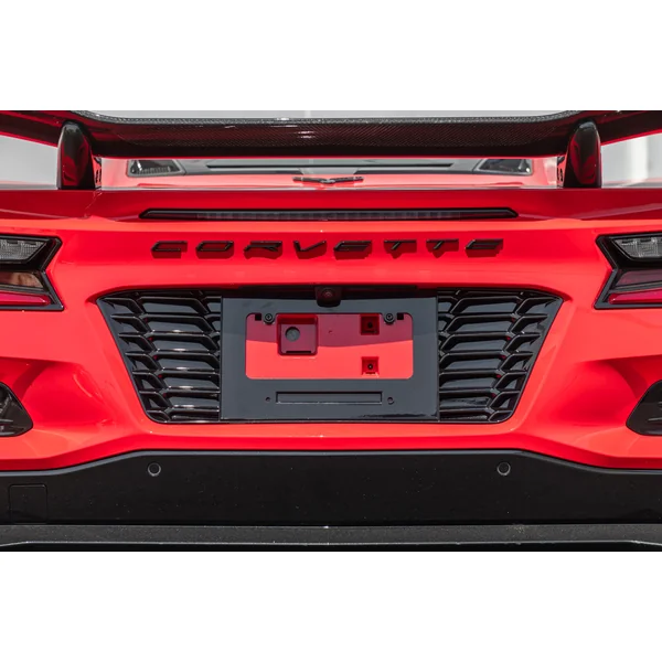 C8 Corvette License Plate Backing Cover, Carbon Flash2023-2026 C8 Corvette Z06 & E-Ray - Image 4