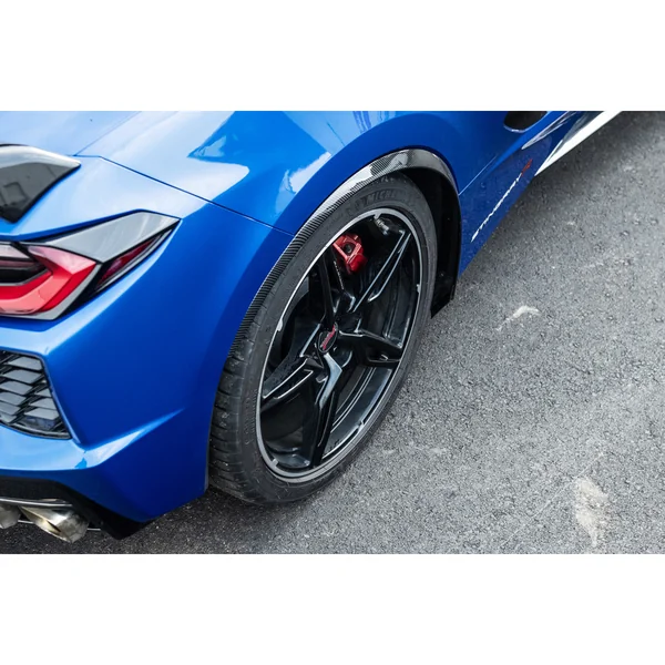 C8 Corvette Rear Side Wheel Fender, Hydro-Dipped Carbon Fiber2020-2026 Corvette - Image 5
