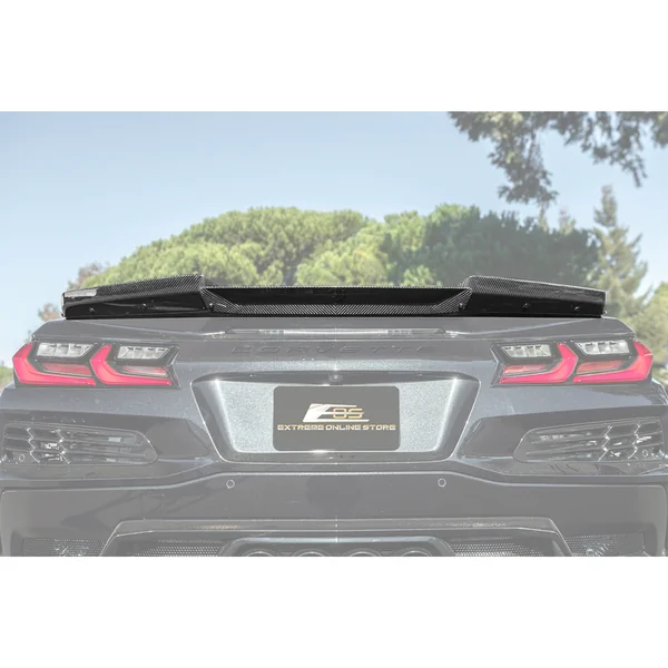 C8 Corvette Rear Spoiler w/ Extended Wicker Bill, Carbon Fiber2023-2026 Corvette Z06 & E-Ray - Image 4