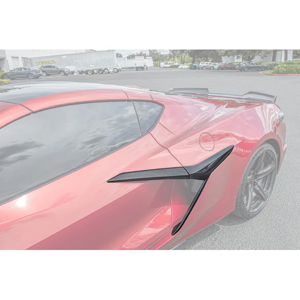 C8 Corvette Side Fender Vent Door Garnish, Carbon Fiber2023-2026 Corvette Z06