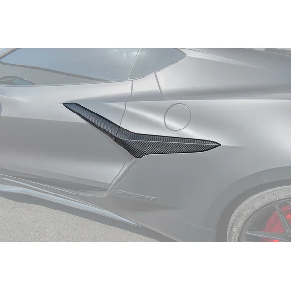 C8 Corvette Side Fender Vent Door Garnish Replacement, Carbon Fiber2023-2026 C8 Z06 & E-Ray