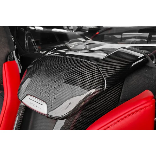 C8 Corvette Upper Waterfall Speaker Trim Cover w/ Logo, Carbon Fiber2020-2025 C8 Corvette - Image 4