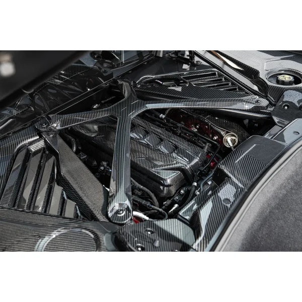 C8 Corvette X-Brace, No Logo, Carbon Fiber2020-2026 C8 Corvette Coupe - Image 5