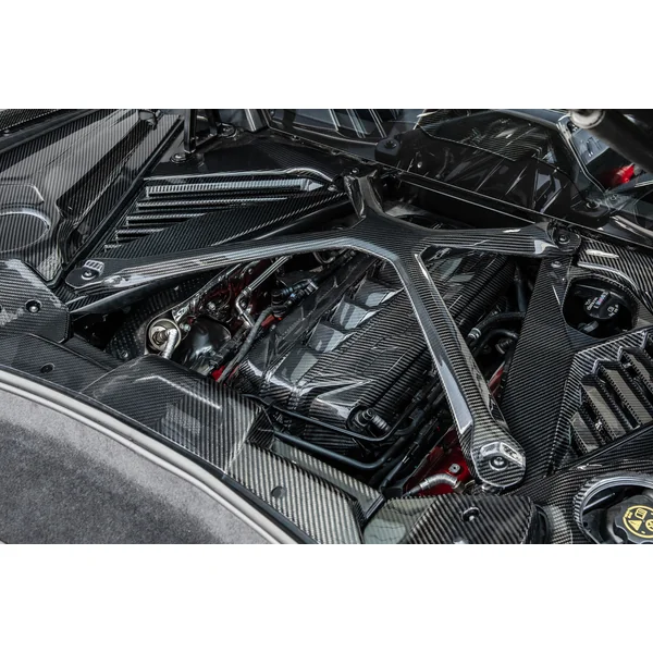 C8 Corvette X-Brace, No Logo, Carbon Fiber2020-2026 C8 Corvette Coupe - Image 6