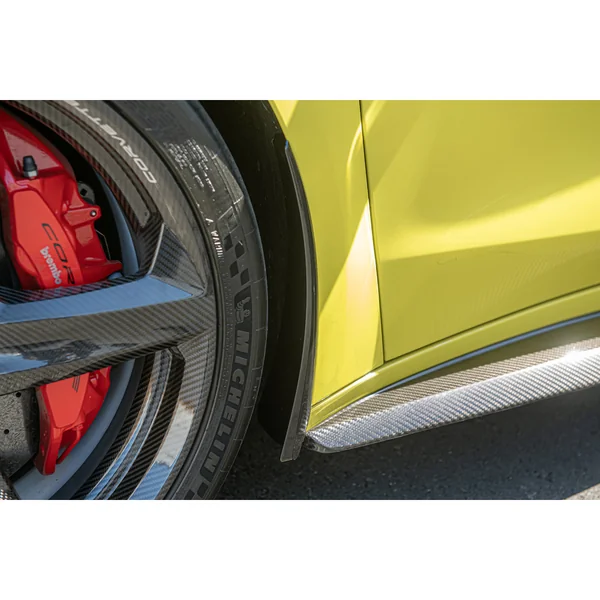 C8 Corvette XL Extended Front Splash Guards, Carbon Flash2023-2026 C8 Corvette Z06 & E-Ray - Image 6