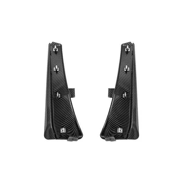 C8 Corvette XL Extended Front Splash Guards, Hydro-Dipped Carbon Fiber2023-2026 C8 Corvette Z06 & E-Ray - Image 3