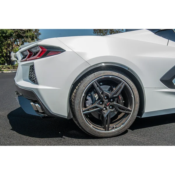 C8 Corvette XL Extended Rear Splash Guards, Carbon Fiber2020-2026 C8 Corvette Stingray & Z51 - Image 4