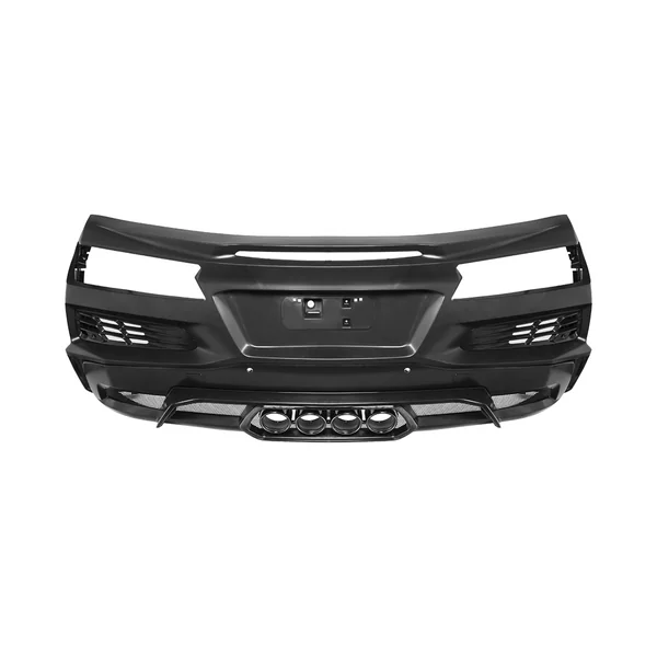 C8 Corvette Z06 Style Rear Bumper w/ Center Quad Exit Diffuser, Unpainted2020-2026 Corvette Stingray & Z51 - Image 6